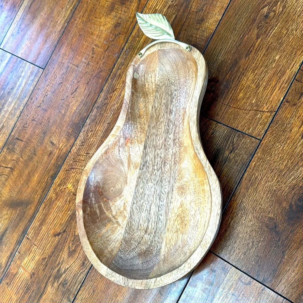 Macy's Brown and Gold Pear-Shaped Serveware